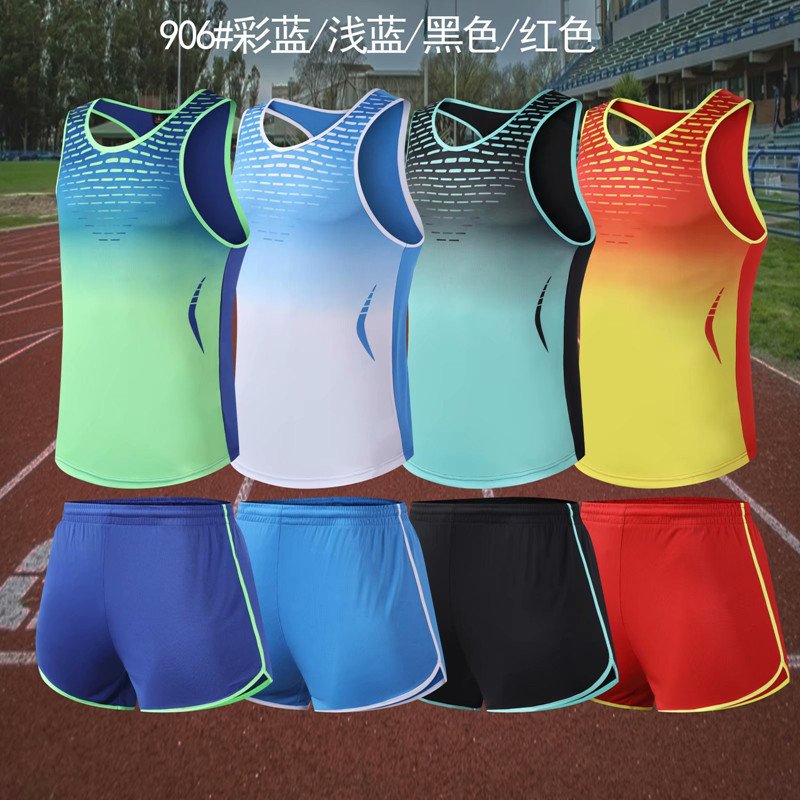New Aon snow track suit suit mens summer marathon running quick-drying vest Womens sprint custom competition