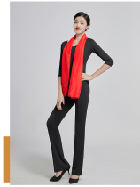 Dance yoga suit female adult body etiquette slim coat pants performance costume Autumn New Product