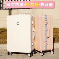 Password suitcase aluminum frame trolley suitcase female pc material 2022 new silent universal wheel male large capacity