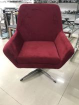Suede red metal Nordic minimalist Casual Chair 4S Sales Office Chair Chair Café Sprinkle Chair Lift