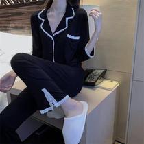 Pajamas Womens Spring and Autumn long sleeves Korean version of the new net red suit explosive princess style lace thin home wear