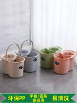Mop bucket household old-fashioned hand-pressed mop bucket mop water squeezer wringer mop squeeze bucket manual cleaning bucket