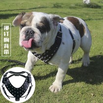 Spot hot pin personality imitation PU pooch rivet chest with punk rivet chest harness 2022 exploits