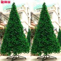 Christmas Encrypted 1.5 1.8 2.1 3 4 meters large mall decorated green Christmas tree pine needle iron foot bare tree