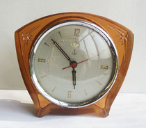 Energy Hall (antique)anchor brand glass shell mechanical alarm clock (produced by Shanghai Da Guangming Factory)