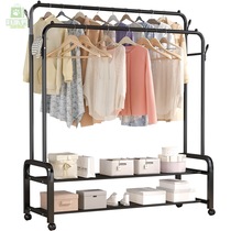 Simple wardrobe Bedroom space-saving dormitory folding clothes storage rack Rental room net red assembly hanging wardrobe cabinet