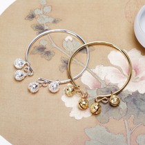 Ancient style Hanfu Palace Bell Nie Xiaoqian anklet Bell bracelet tiger head Bell retro Chinese style court girlfriends jewelry female