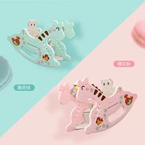 Childrens rocking horse Trojan kindergarten baby toys widened plastic thick large dual-purpose rocking chair rocking horse comfortable