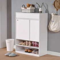 Nordic style shoe cabinet simple modern home door large capacity shoe cabinet solid wood porch cabinet economical door Hall Cabinet