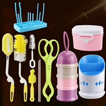 Bottle brush cleaning set shabu sponge baby brush and detergent brush milk powder washing tool
