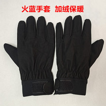 Flame outdoor black cold-proof inner gloves plus velvet warm training gloves autumn and winter tactical gloves riding gloves