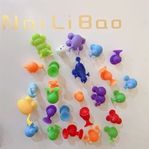 Sticky Music Suction Suction Baby Children Baby Early Education Puzzle Silicone Soft Building Blocks 4 Suction Cup Toys Boys and Girls 1-2 Years Old