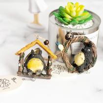 Japanese dragon cat Xiaoqing windbell door decorated creative cute childrens room girls bedroom bell decoration hanging