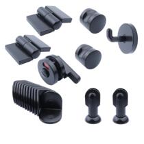 Plastic Nylon Toilet Partition Accessories Plus High Public Toilet Handle Plastic Column Foot Door Accessories Partition Hygiene
