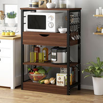 Daifa kitchen floor-to-ceiling multi-layer microwave oven shelf Multi-function space-saving shelf Storage storage shelf