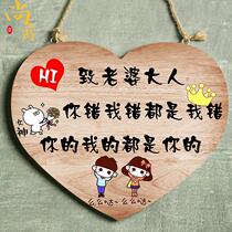 Creative Family Instructions Family Rules Listing Couple Bedroom Hanging Door Pendant Door Decorative Brand Wife Is Always Right