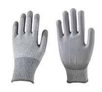 Manufacturers spot supply 13-needle wear-resistant anti-skid anti-cut 5 grade gray palm-soaked PU work gloves