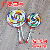 6-inch rainbow strike lollipop drum instrument childrens music percussion toy kindergarten early teaching aids