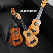 Mini four string playable instrument Four-stringed Small Guitar Music Enlightenment Musical Instrument Guitar Toy