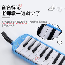Mouth Organ 37 key 32 key student classroom musical instrument beginner child blowpipe Anzhe little genius mouth organ