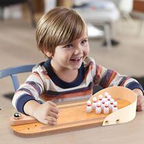 Kids Puzzle Wooden Toys Mini Bowling Baby Baby Parent-Child Interactive Table Bowling Wooden Toy Game