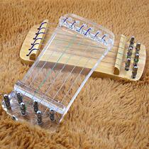 Guzheng finger practice portable log transparent crystal small zither finger force accessories