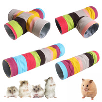 Manufacturer small pet color tunnel rainbow hamster nest squirrel pet drilling hole nest fun tunnel