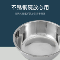 Dog Basin Dog Bowl Cat Bowl double bowl Automatic Drinking Water Bowl Pooch Bowl Kitty Water Bowl Anti-over Rice Basin Pet Supplies