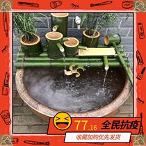 Porcelain fish tank Fish Tank non-electric automatic circulating water system water manual water flow bamboo filtration