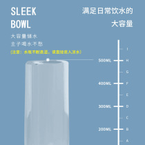Cat Bowl Dog Food Basin Pet Kitty Supplies Cat Food Cat Automatic Water Outlet Feeding Anti-Over Dog Food Double Bowl Cute