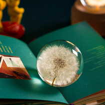 * Dandelion crystal ball music box to give girlfriend gift wooden Carnation crystal ball female birthday gift