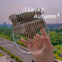 kalimba thumb piano Bear Cat claw round beginner crystal transparent 17 sound kabarin