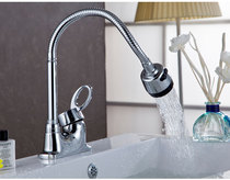 Faucet factory direct double basin faucet spring tube washing basin faucet electric faucet