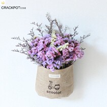 Dry flowers hanging wall sacks hanging wall sacks hanging wall dry bouquets full Sky star home decoration storage