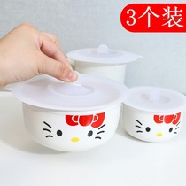 Food grade silica gel 10cm large number cup cover Mark cup lid seal dust cup cover cartoon cute universal cup lid