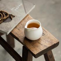 One-nine Tea House DeHua white porcelain cup tea division tea cup male Cup ceramic kung fu tea set household small size