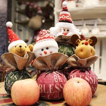 Christmas gift bag bundle pocket Christmas gift bag blessing bag bag closure Apple bag Elderly safe fruit night