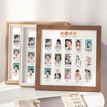 Childrens Campus Time Growth Record Photo Frame Kids Kindergarten High School High School Baby Memorial Picture Frame Spot