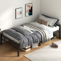 Single Folding Bed Home Adult Sturdy Durable Children Portable Single Bed Office Nap Iron Art Hard Board