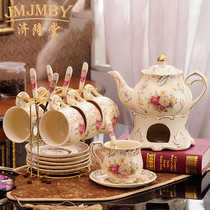 Scented tea tea set set home simple European ceramic candle heated and boiled fruit tea teapot afternoon tea cup