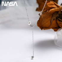 Niche design sense neck chain female Pearl small waist clavicle pendant ins cold wind 2021 Autumn New