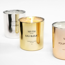 SKINNY TAN scented candle gift box plating glass lavender essential oil smokeless soy wax with hand gift