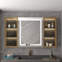  Bathroom smart bathroom mirror cabinet wall-mounted storage mirror box with light light luxury anti-fog individually customized combination mirror