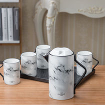 Cold water bottle water cup gift cup water set set simple Nordic living room set stone texture home