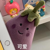 Net red purple eggplant pillow doll plush toy face-changing expression cute eggplant doll valentine's day gift