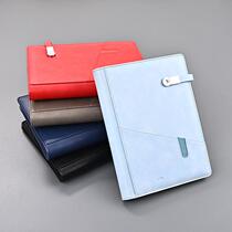 Business power bank notebook sheet notepad gift office magnetic buckle U disk notebook simple diary