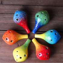 Star 6-hole long-mouth Carina scenic spot hot sale professional production six-hole beginner teaching Ocarina