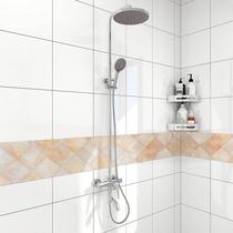 Bathroom waist wall line wall stickers self-adhesive waterproof tile wallpaper SEE sticker strip decorative glass door waist line film