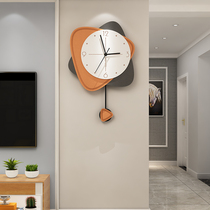 Wall clock Modern simple light luxury creative net red watch living room household fashion decoration Silent art clock hanging wall
