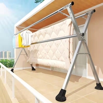 Japan M U J I E Clothes Landing folding home Stainless Steel Bedroom Telescopic Rod Sunburn